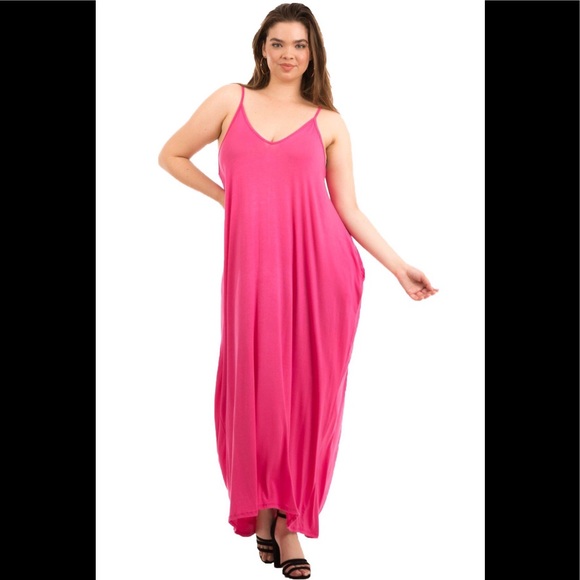 ð¥SOLD OUT!!ð¥Plus Size Camisol Maxi Dress - Picture 8 of 8